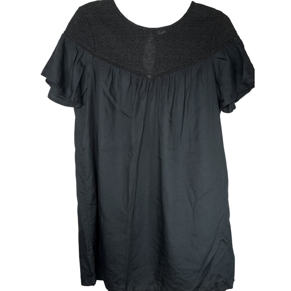 Old Navy Lace Yoke Shift dress, black, size PM, EUC